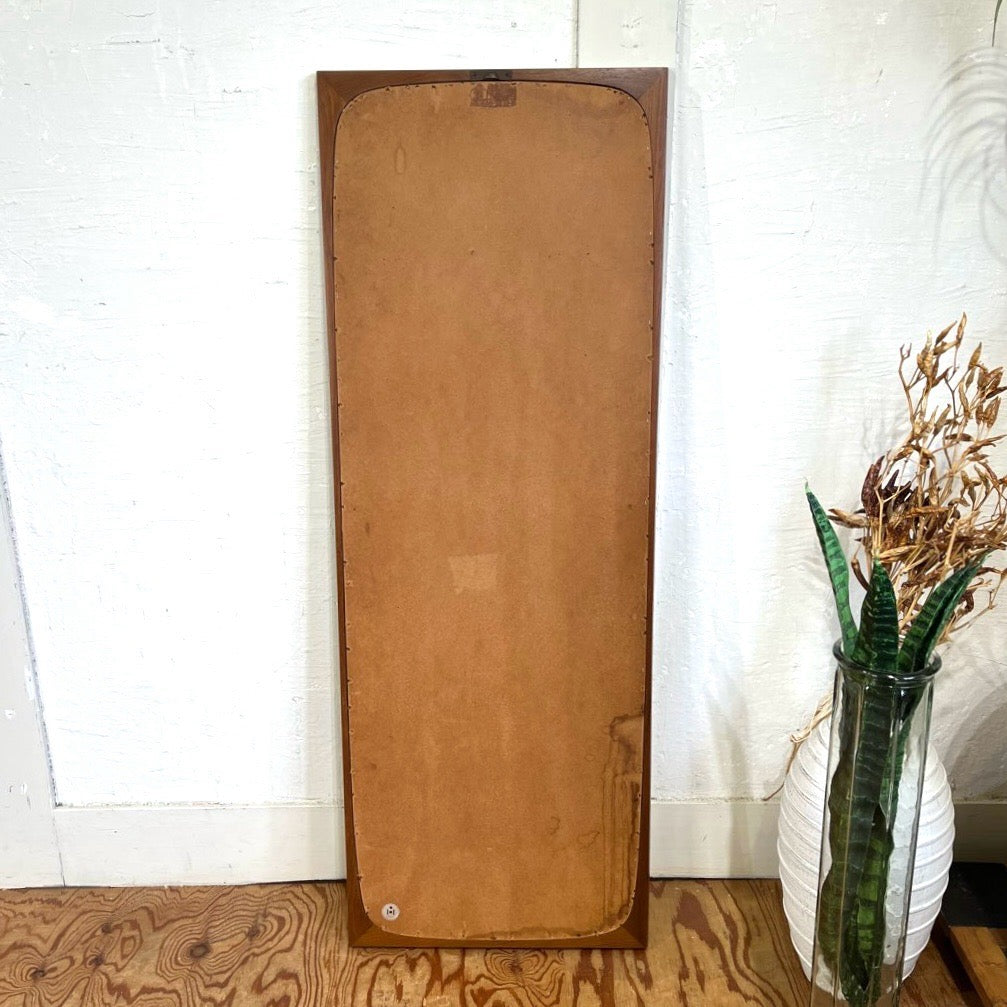 北欧 ローズウッド ウォールミラー 姿見 鏡 デンマーク ヴィンテージ