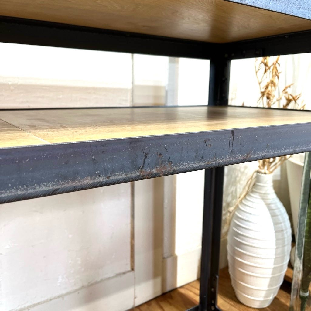 テコラボ / TEKOLABO アイアン シェルフ 【大】 キッチンボード デスク 大収納 中古