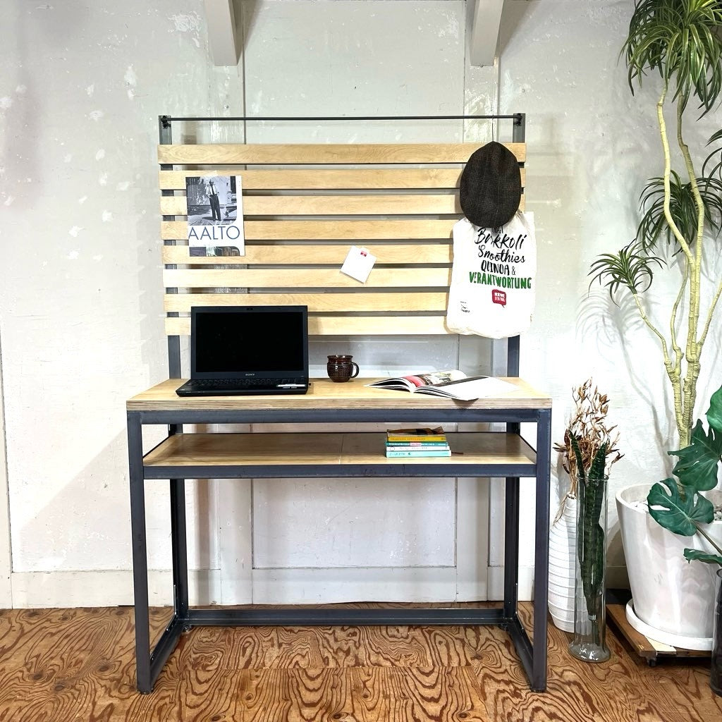 テコラボ / TEKOLABO アイアン シェルフ 【大】 キッチンボード デスク 大収納 中古