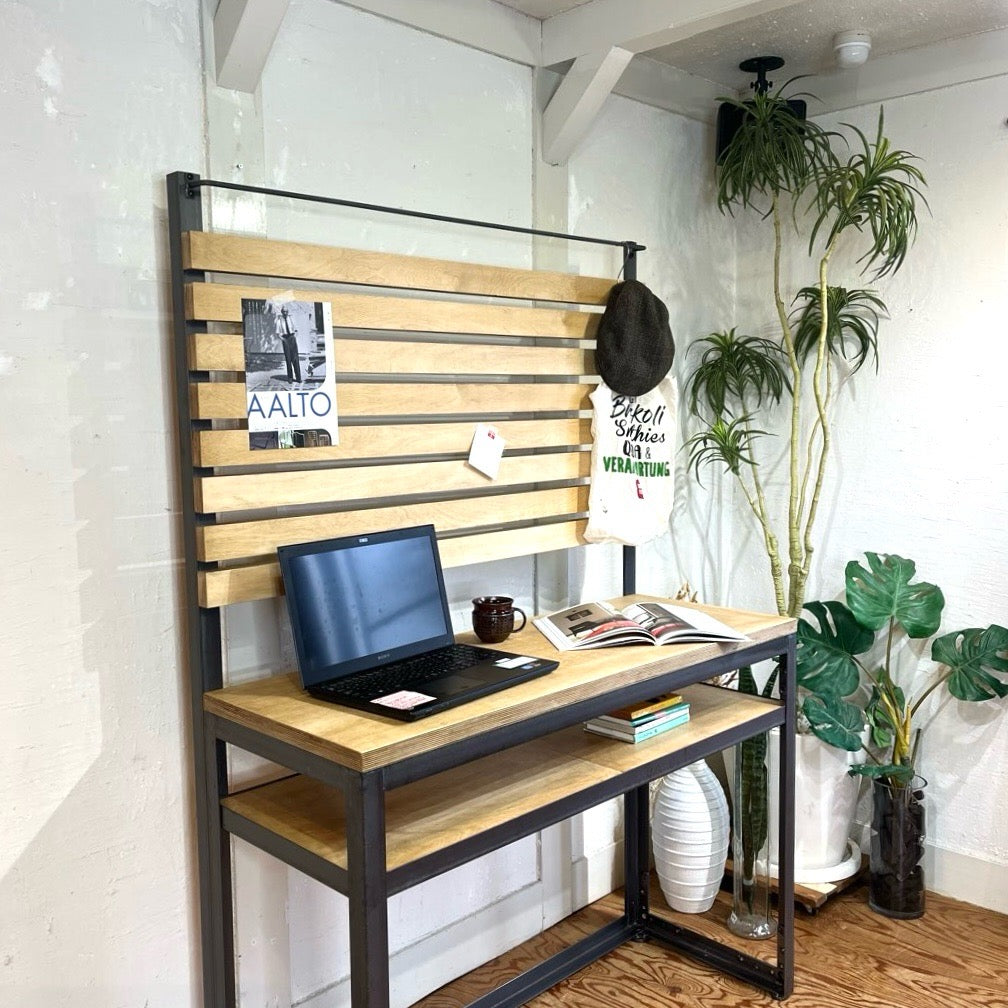 テコラボ / TEKOLABO アイアン シェルフ 【大】 キッチンボード デスク 大収納 中古