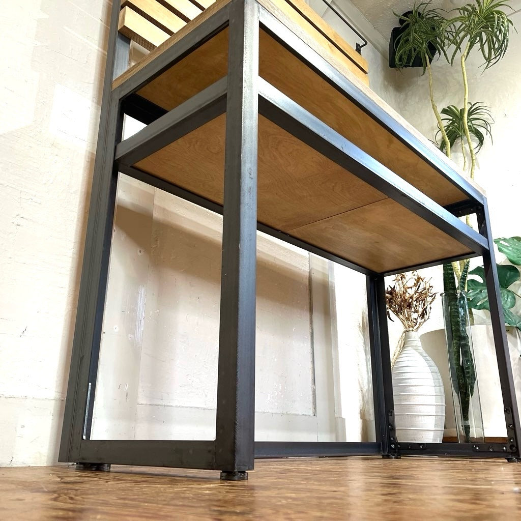 テコラボ / TEKOLABO アイアン シェルフ 【大】 キッチンボード デスク 大収納 中古