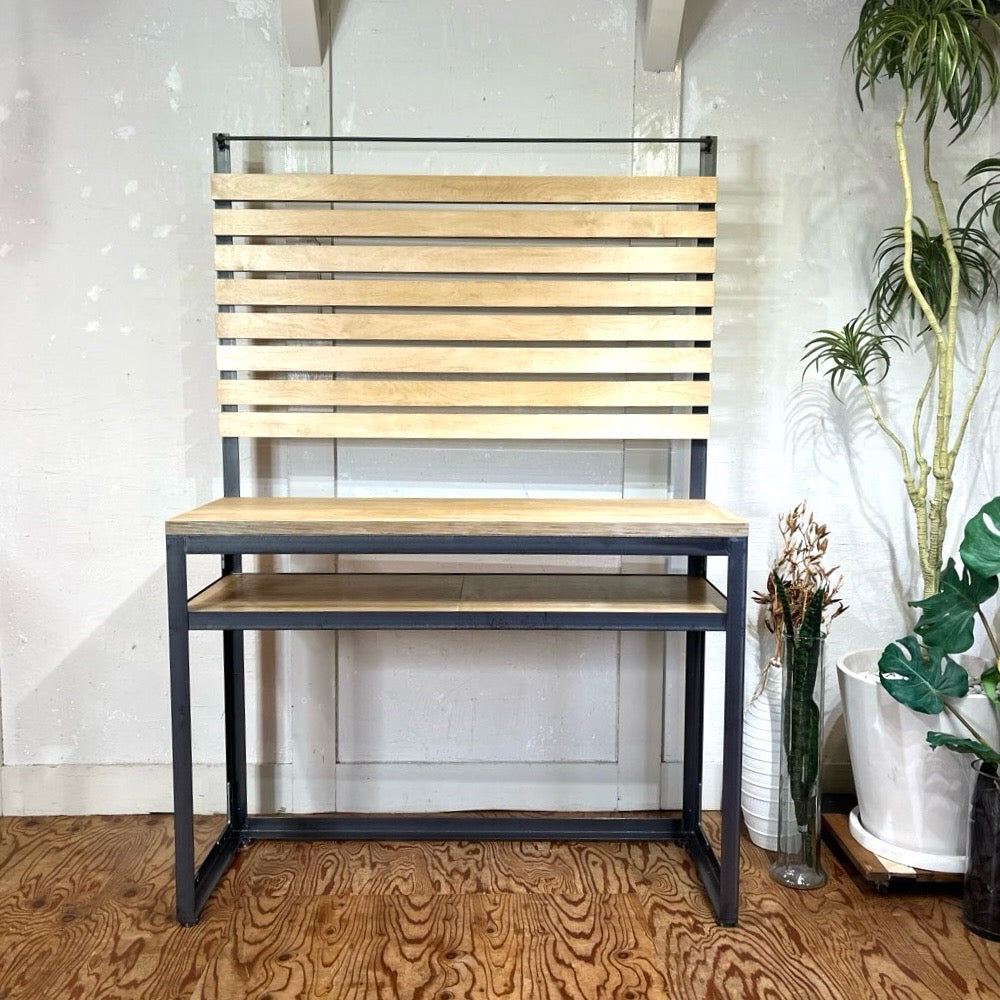 テコラボ / TEKOLABO アイアン シェルフ 【大】 キッチンボード デスク 大収納 中古