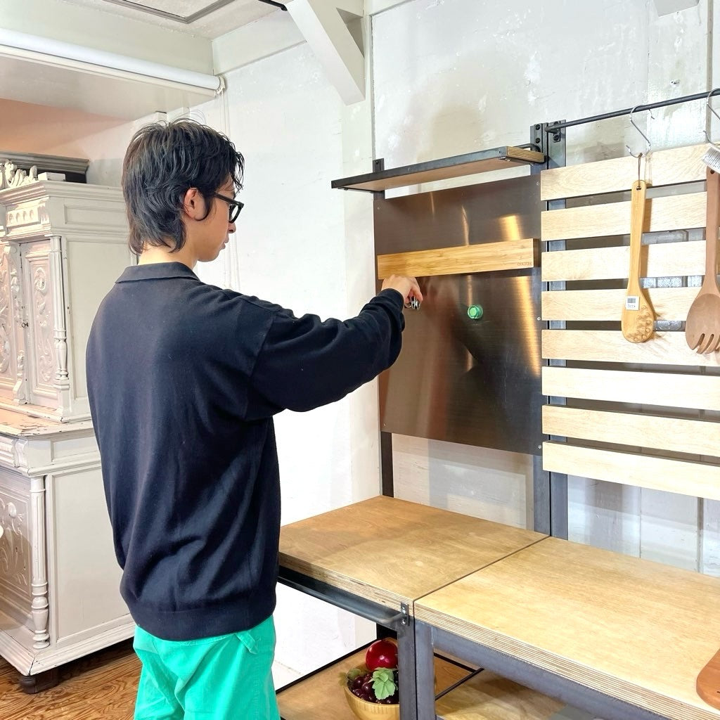 テコラボ / TEKOLABO アイアン シェルフ 【小】 キッチンボード 男部屋 中古