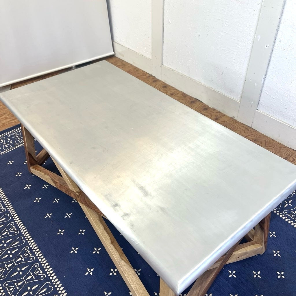 WTW / ダブルティー マーベリックス コーヒーテーブル リビングテーブル アルミニウム 中古