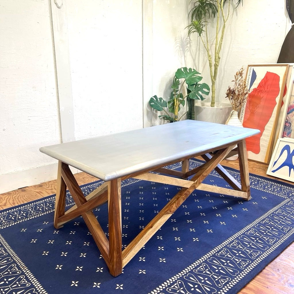 WTW / ダブルティー マーベリックス コーヒーテーブル リビングテーブル アルミニウム 中古