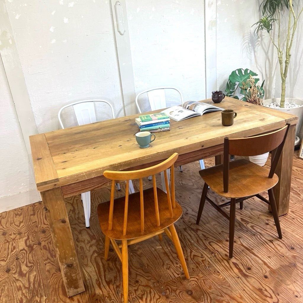 クラッシュゲート /  CRASH GATE ノットアンティークス / Knot antiques デコ ダイニングテーブル 160cm  中古