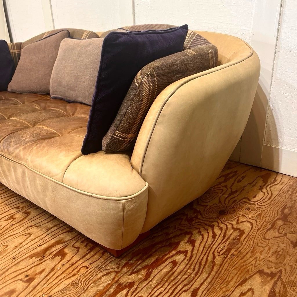 クラッシュゲート /  CRASH GATE オピアムソファ  革張り 3人掛け 中古