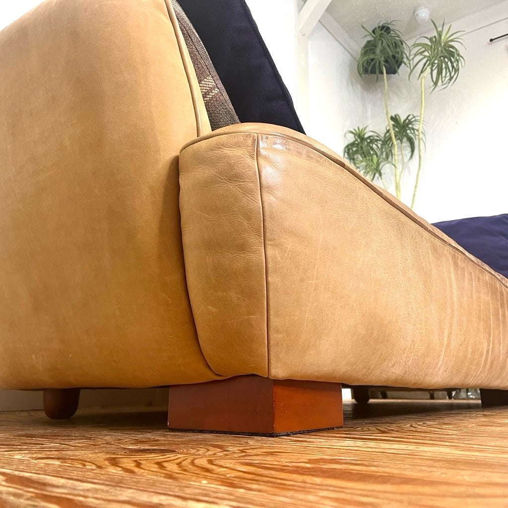 クラッシュゲート /  CRASH GATE オピアムソファ  革張り 3人掛け 中古