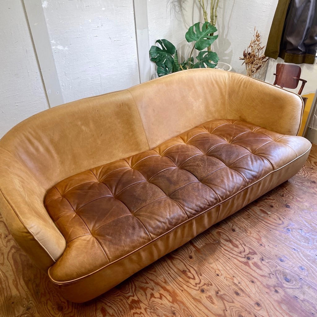 クラッシュゲート /  CRASH GATE オピアムソファ  革張り 3人掛け 中古