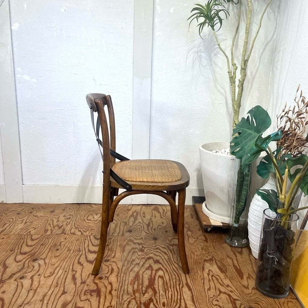 クラッシュゲート /  CRASH GATE ノットアンティークス / Knot antiques クロスバック ダイニングチェア  中古