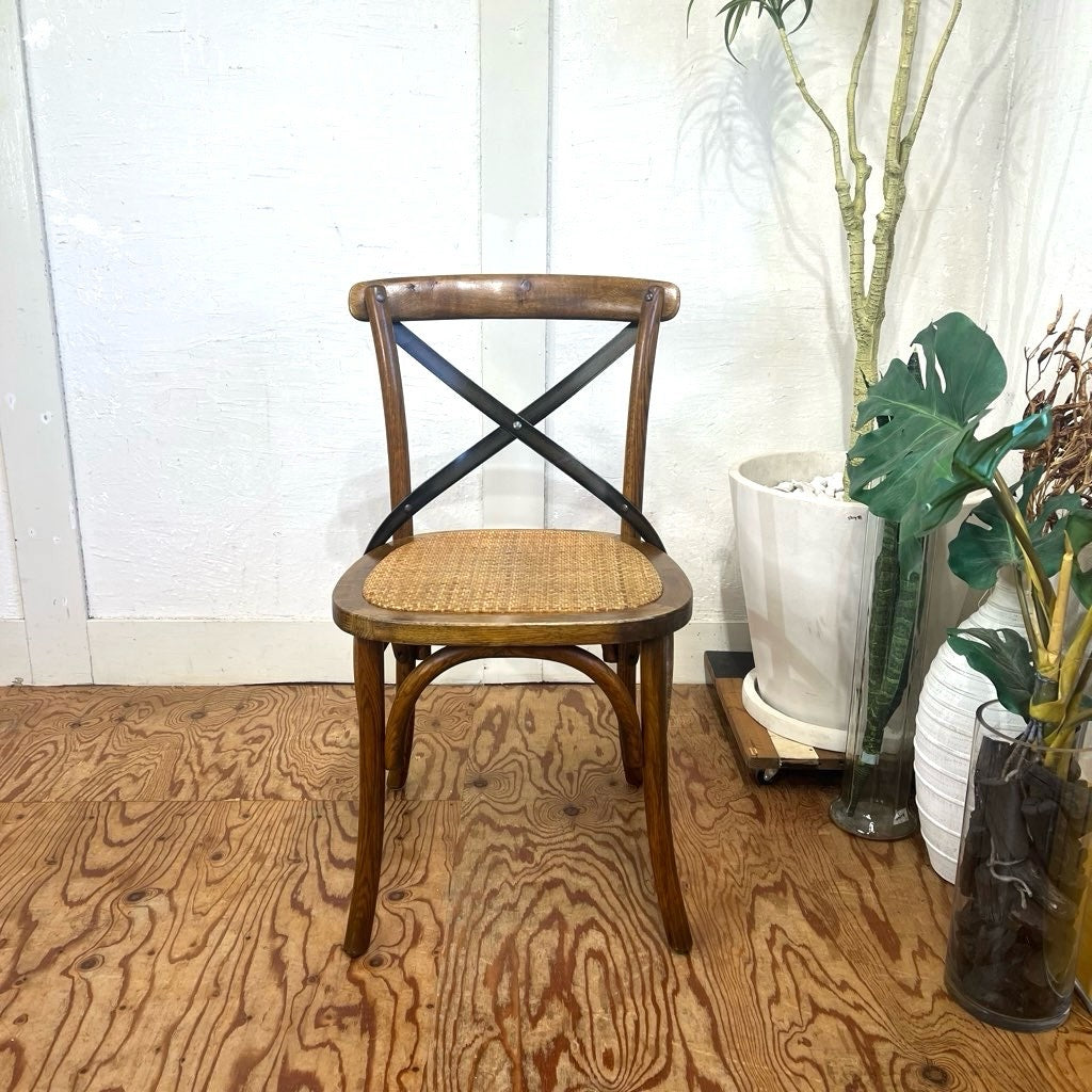 クラッシュゲート /  CRASH GATE ノットアンティークス / Knot antiques クロスバック ダイニングチェア  中古