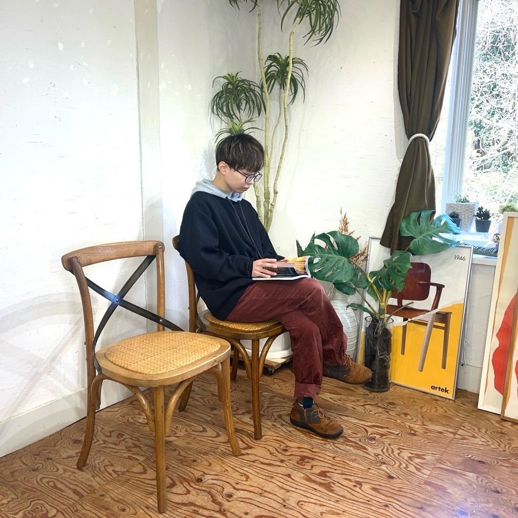 クラッシュゲート /  CRASH GATE ノットアンティークス / Knot antiques クロスバック ダイニングチェア  中古