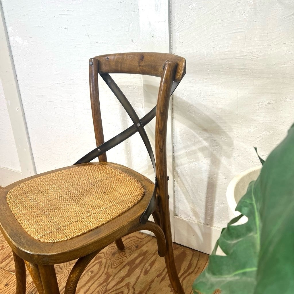 クラッシュゲート /  CRASH GATE ノットアンティークス / Knot antiques クロスバック ダイニングチェア  中古