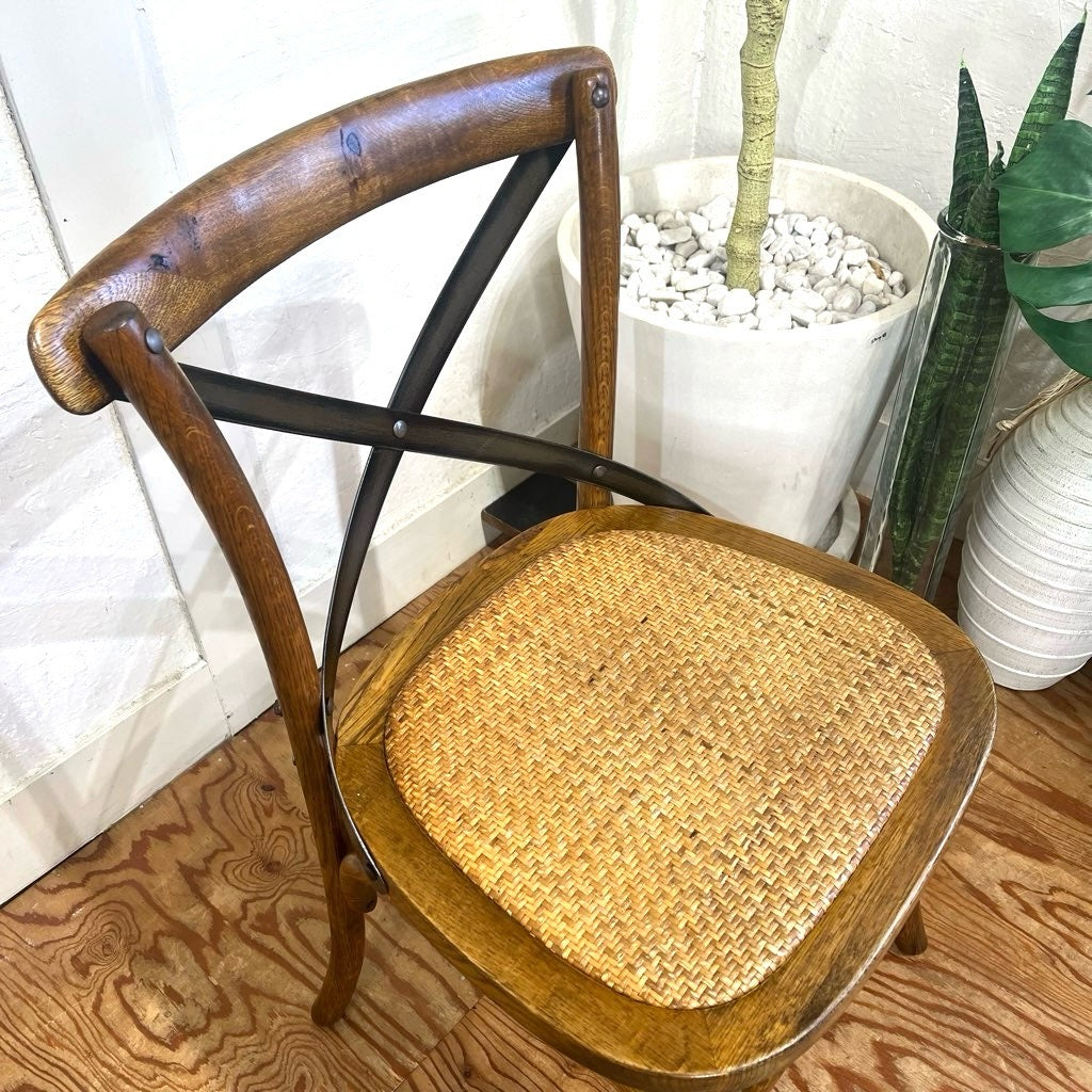 クラッシュゲート /  CRASH GATE ノットアンティークス / Knot antiques クロスバック ダイニングチェア  中古