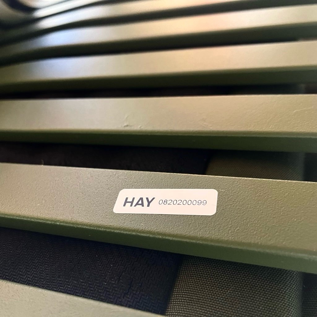ヘイ/ HAY パリサード / PALISSADE ダイニングアームチェア QUILTEDクッション付き オリーブ デンマーク 北欧 中古