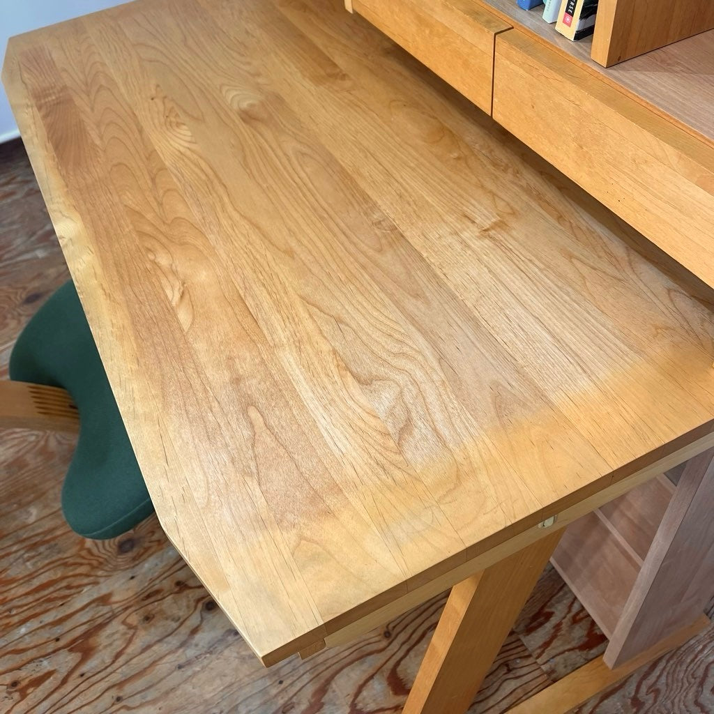 堀田木工 hotta woody ウィンディ / WINDY  デスク ワゴン 上棚 デスクライト 4点セット NA色 勉強机 中古