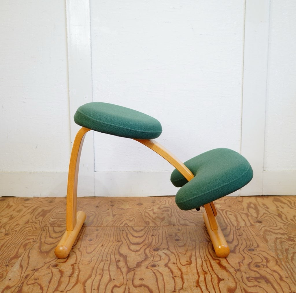 リボ / Rybo バランスチェアイージー グリーン キッズチェア 中古