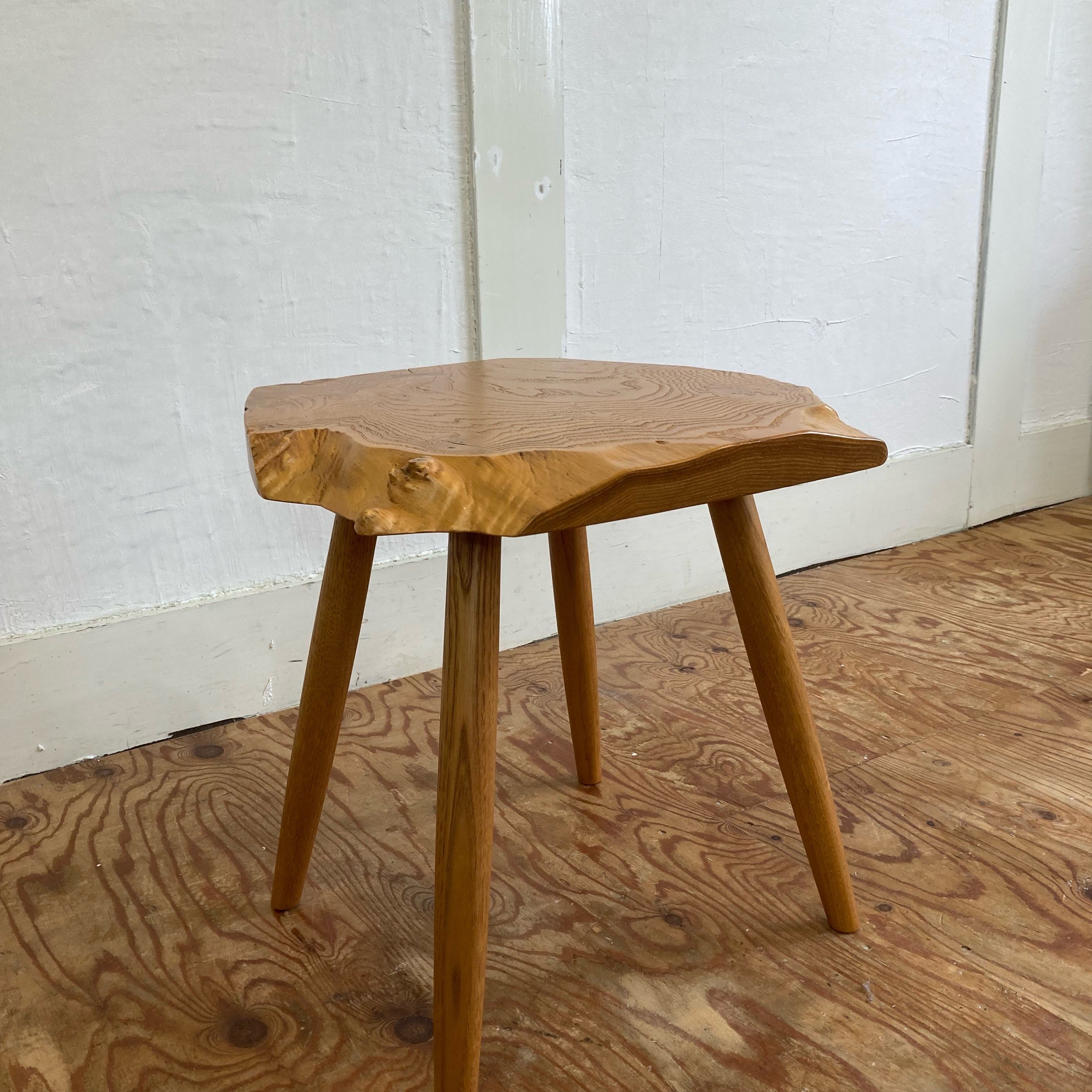 桜製作所 栗の木の一枚板サイドテーブル 永見眞一 希少 中古