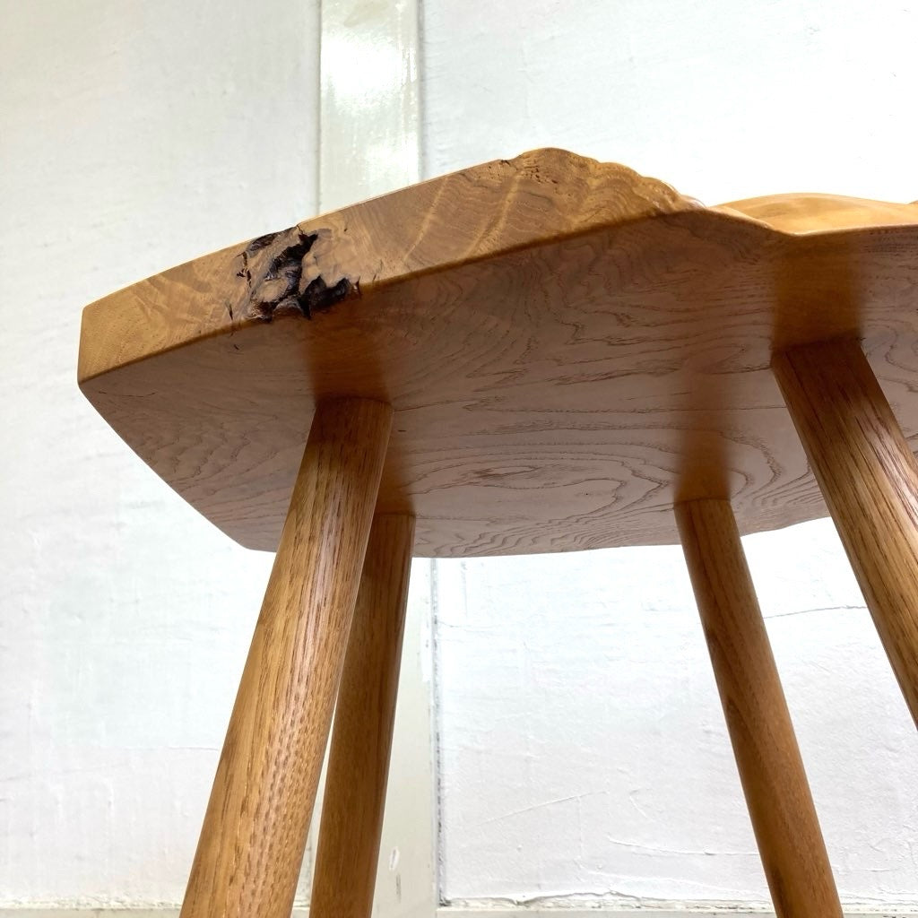 桜製作所 栗の木の一枚板サイドテーブル 永見眞一 希少 中古