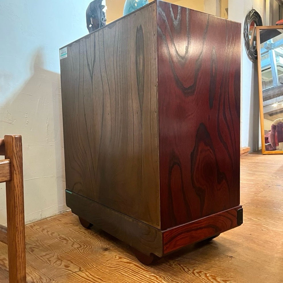 岩谷堂箪笥 車箪笥 和家具 4段 民芸家具 古民具 漆塗り 中古