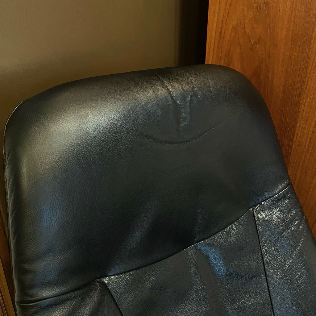 エコーネス / EKORNES ストレスレスチェア ストレスコンサル / Stressless Consul&オットマン Sサイズ  クラシックベース 本革張り 中古