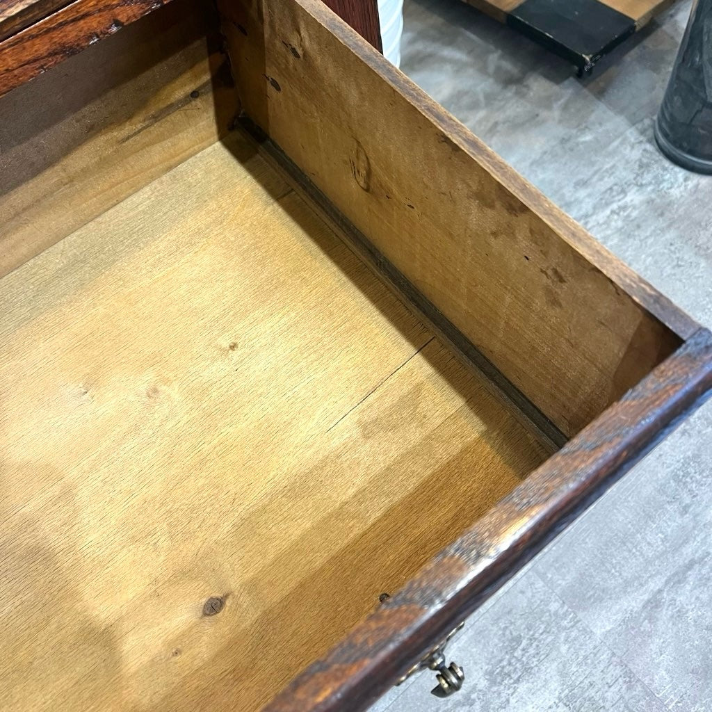 英国アンティーク 3段チェスト オーク材