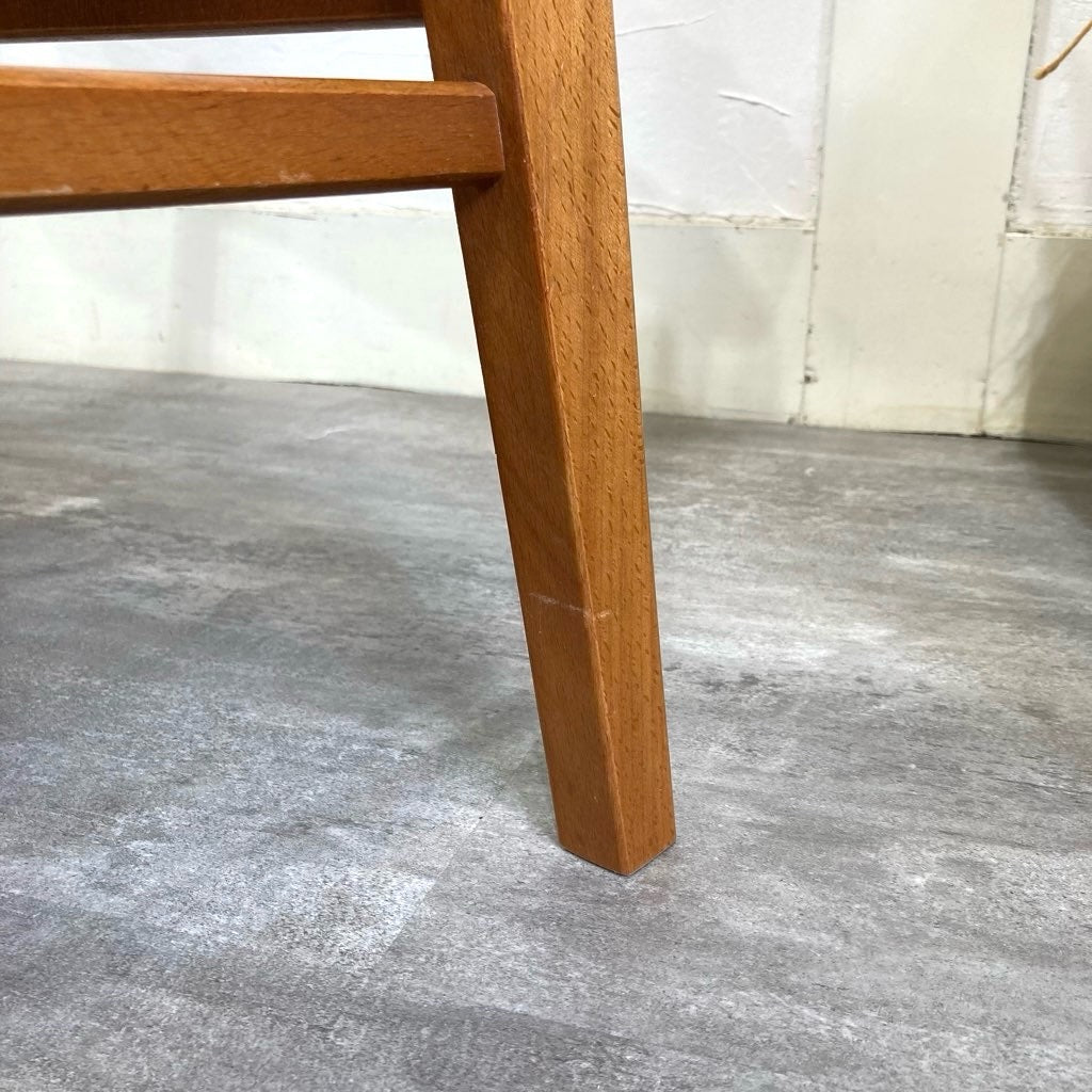 チーク材&ビーチ材 デンマーク製 ダイニングチェア サイドチェア ブルー 北欧 ヴィンテージ