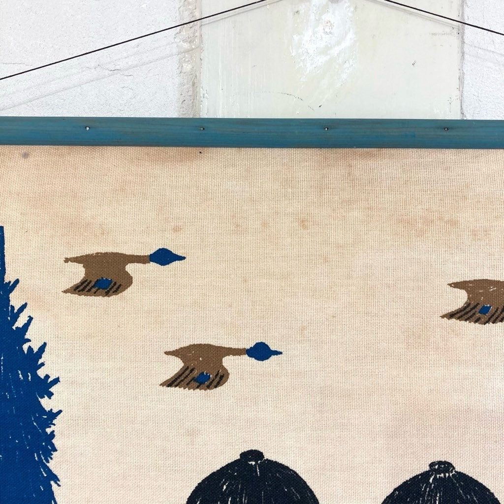 Aase og Preben Jangaard / デンマーク製 ヴィンテージタペストリー 「馬に乗った双子の姉妹」