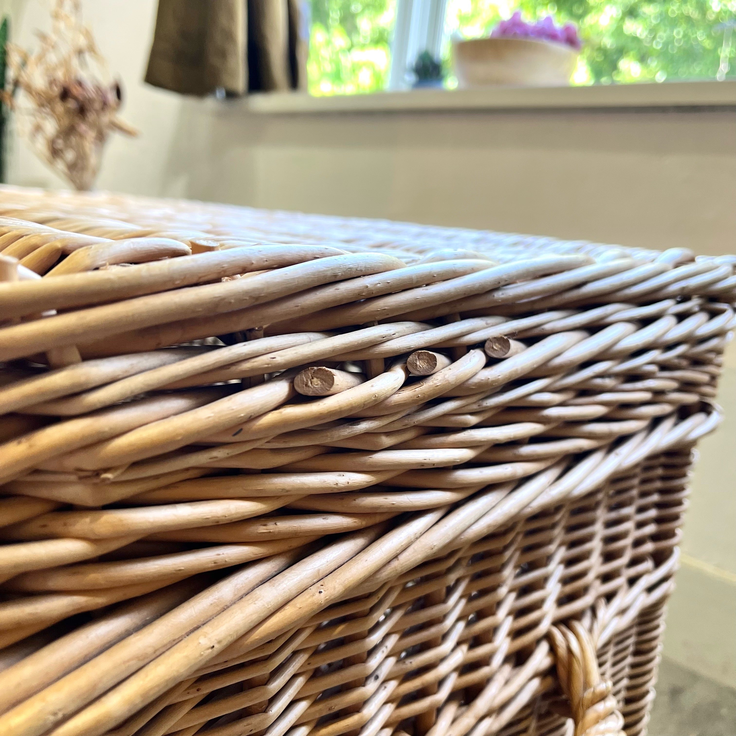 ラタンBOX 収納 箱 フランス製 ヴィンテージ