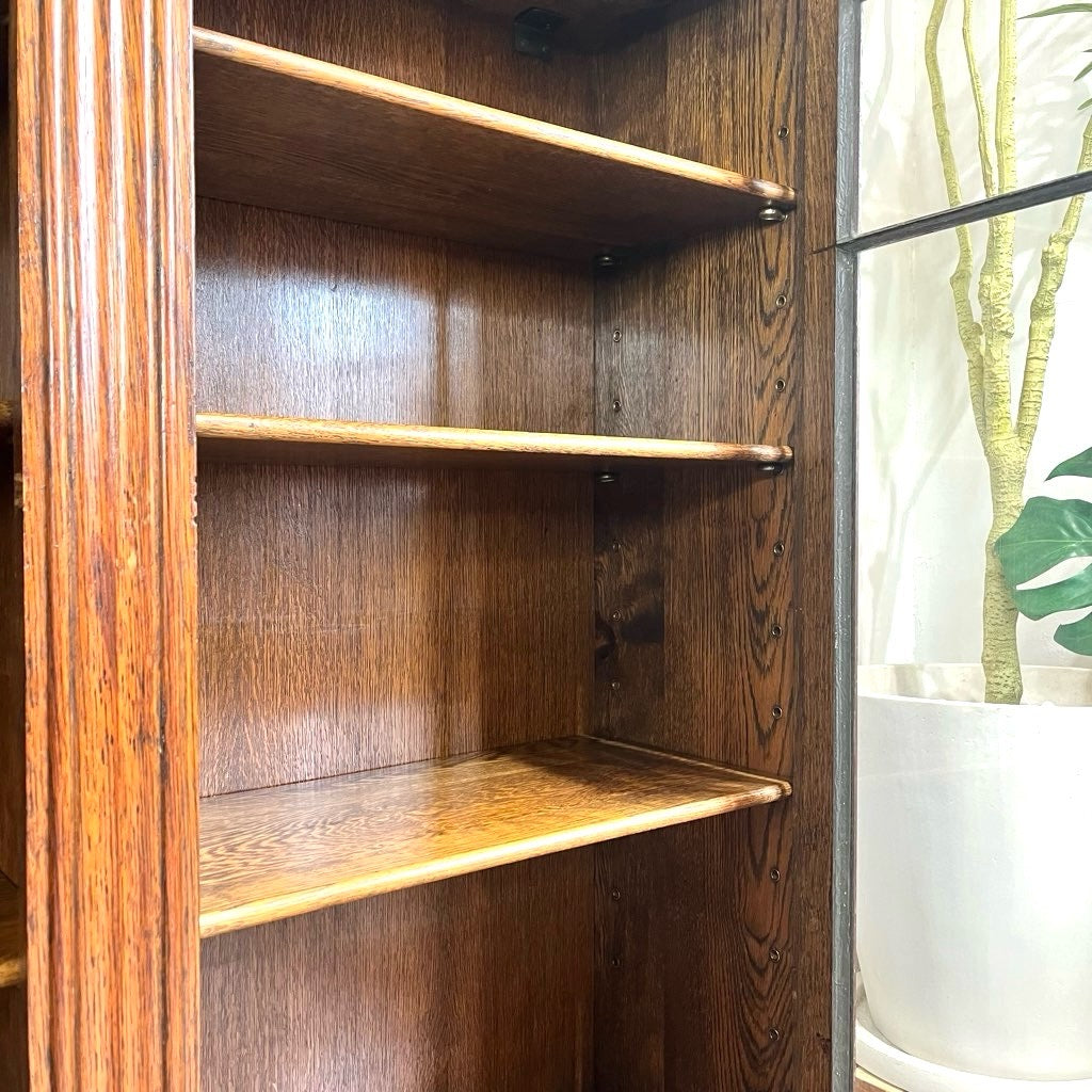 英国 アンティーク カップボード ショーケース 飾り棚 キャビネット