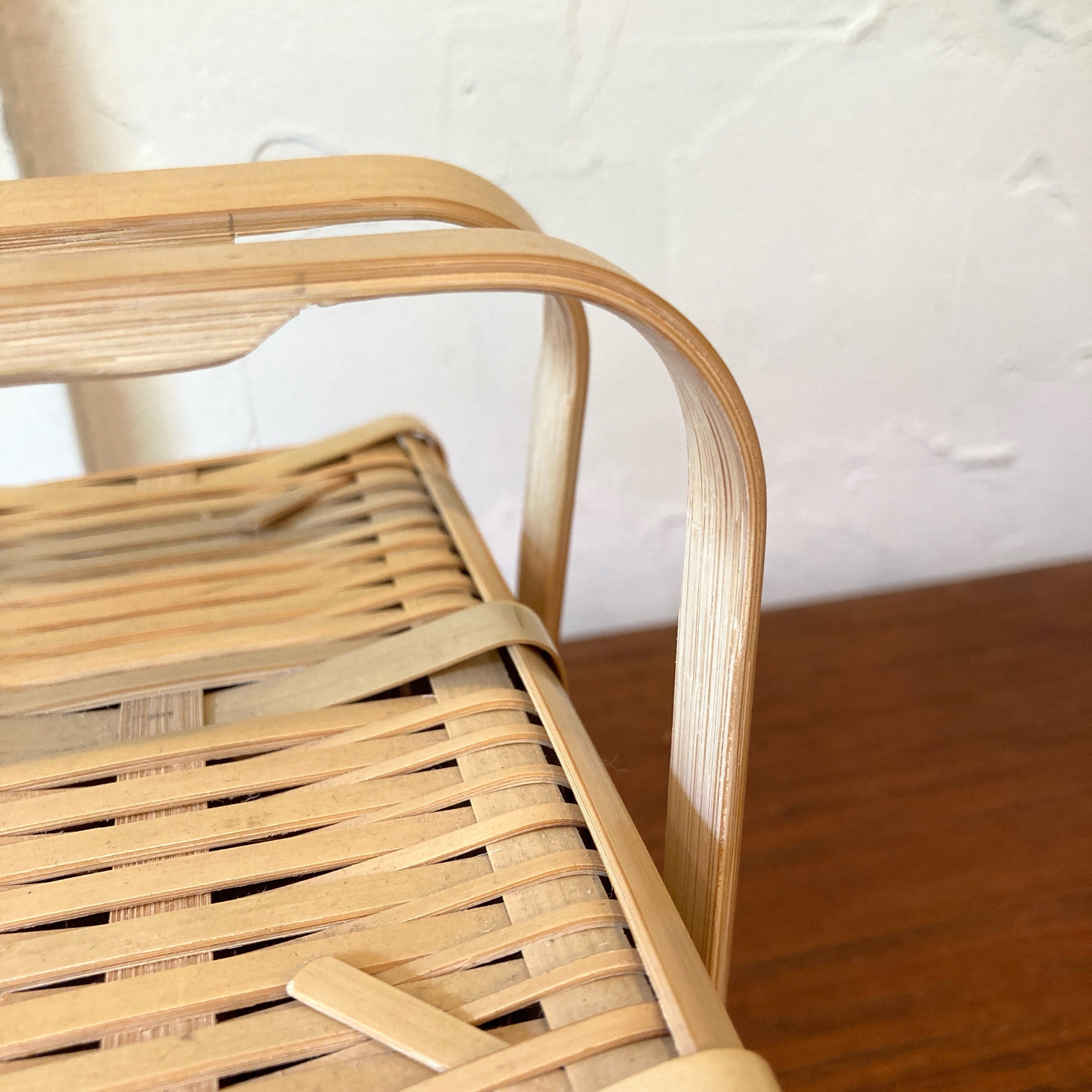 藤倉商店 晒竹 ピクニックバスケット 正方形 小