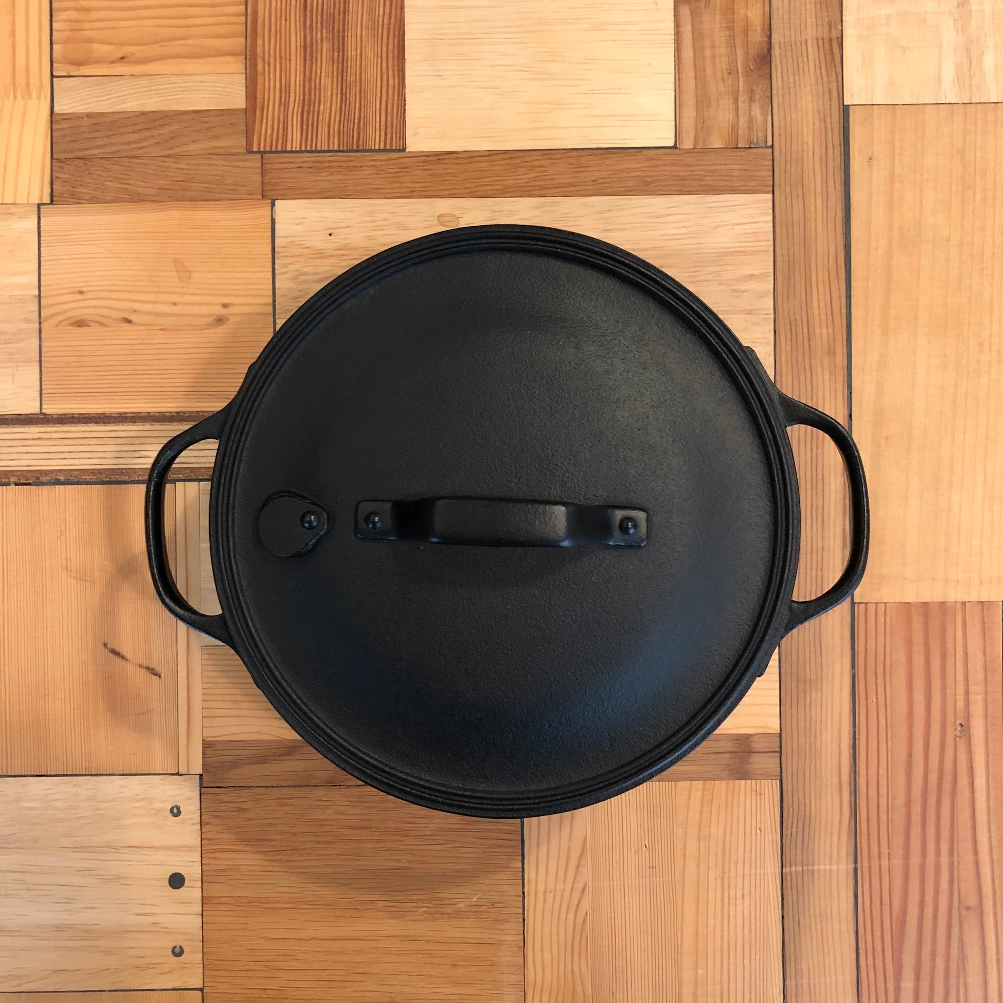 盛栄堂 南部鉄器 蓋付両手鍋 CT-4 未使用 クックトップ