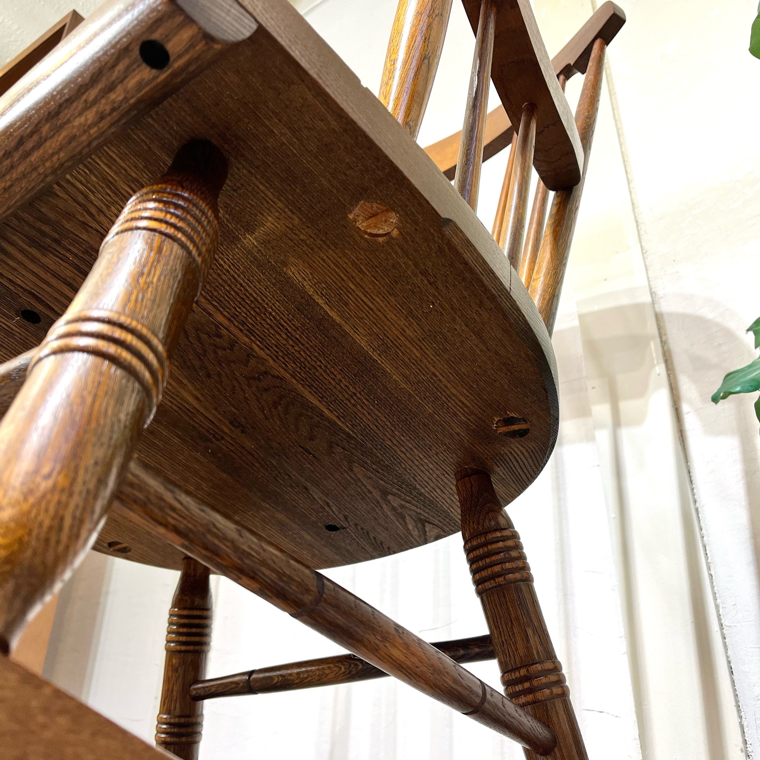 飛騨産業 / HIDA 穂高 ロッキングチェア No.63 キツツキマーク 中古