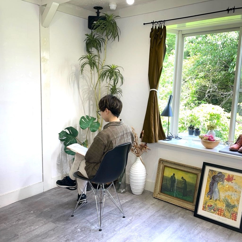 ハーマンミラー / Herman Miller ヴィトラ / Vitra サイドシェルチェア ブラック チャールズ&レイ・イームズ エッフェルベース 中古