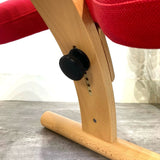 リボ / Rybo バランスチェアイージー レッド キッズチェア 姿勢がよくなる椅子