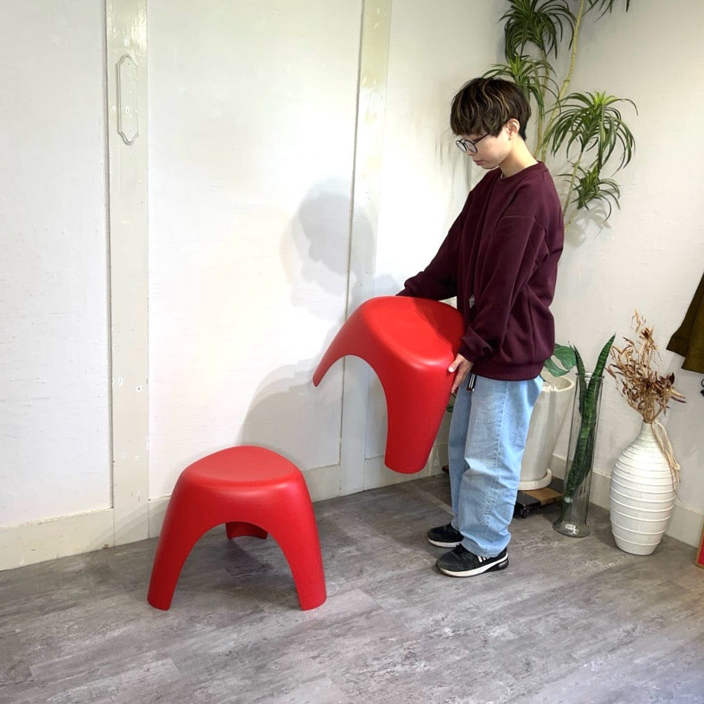 ヴィトラ / Vitra エレファントスツール レッド 柳宗理 廃盤 希少