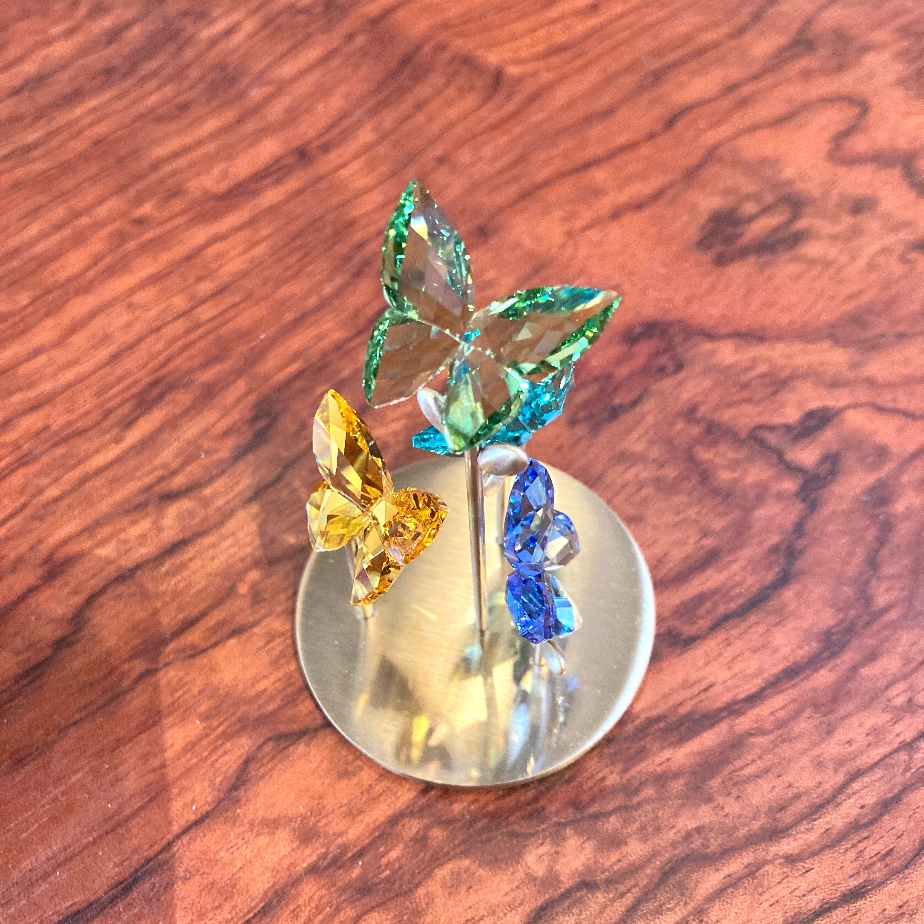 スワロフスキー / SWAROVSKI Jungle Beatsバタフライガラス鐘 クリスタルフィギュア