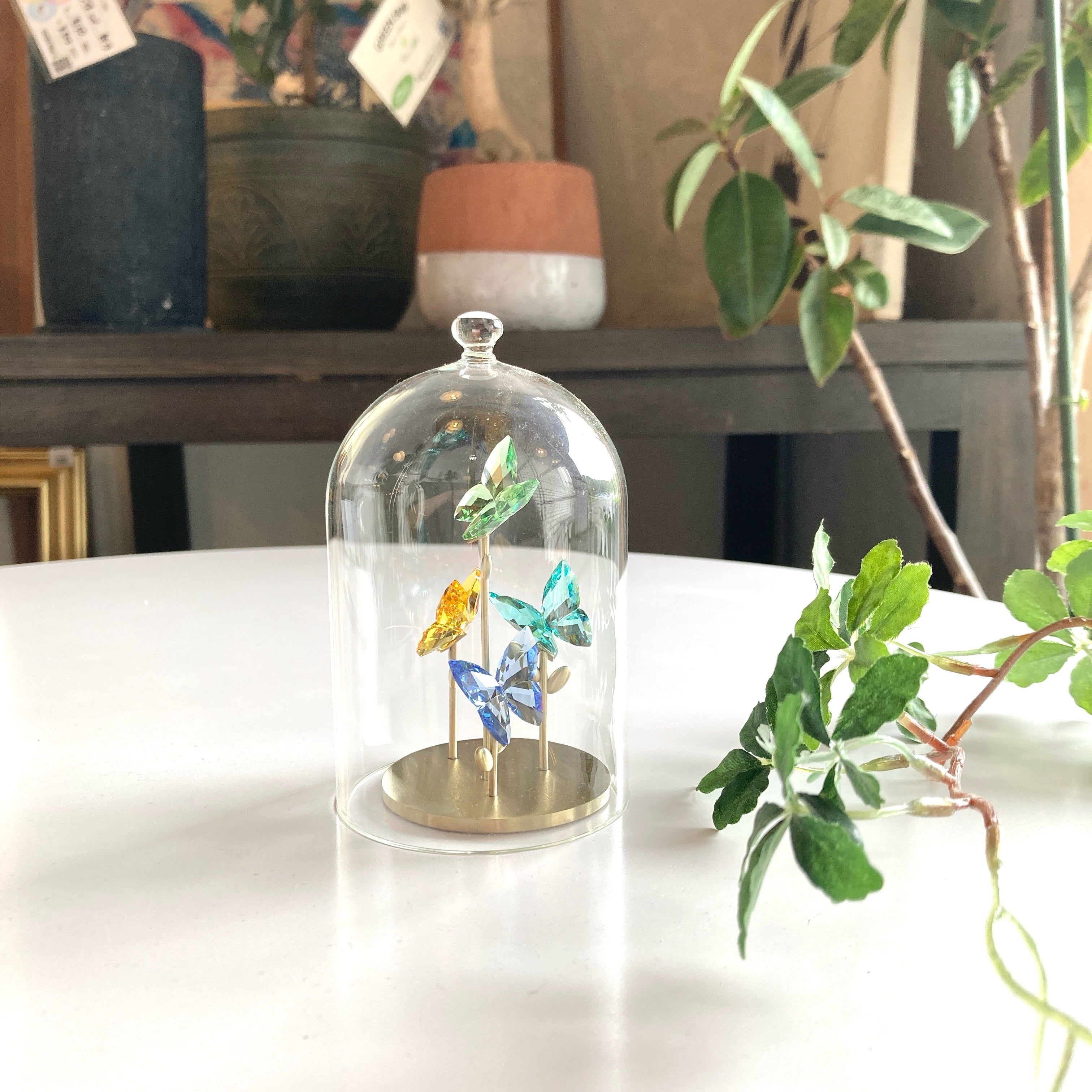 スワロフスキー / SWAROVSKI Jungle Beatsバタフライガラス鐘 クリスタルフィギュア