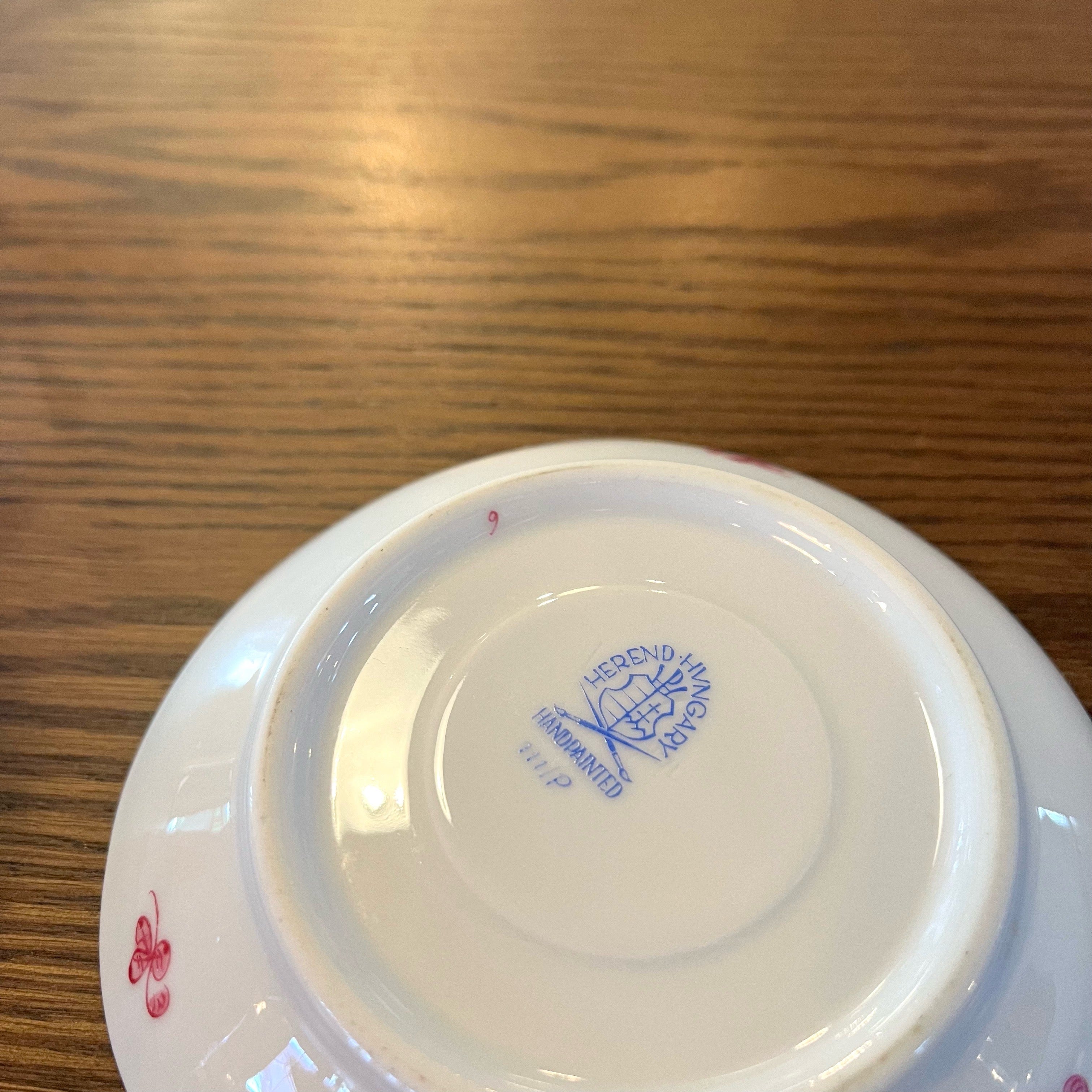 ヘレンド / Herend インドの華 カップ&ソーサー ピンク ハンガリー ヴィンテージ