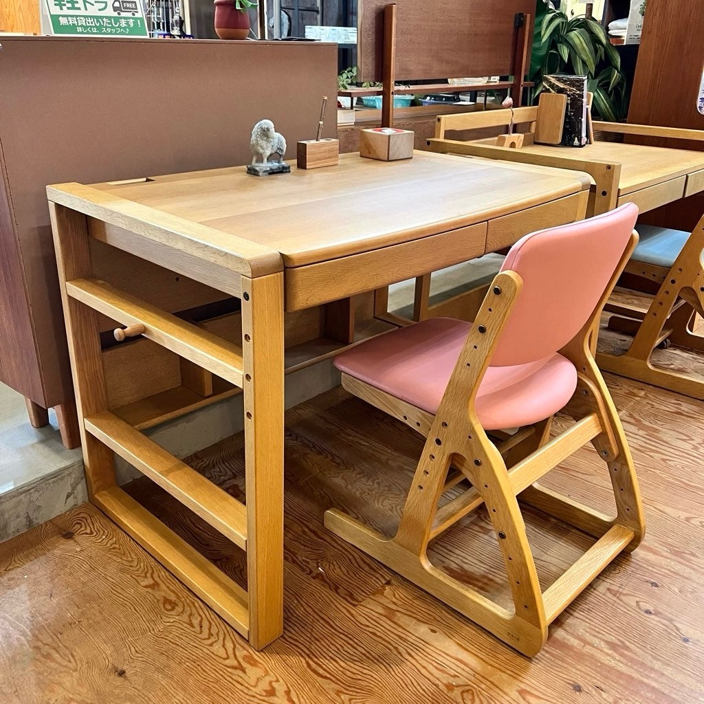 【引取り限定】無印良品 木製デスク チェア 2点セット 無印良品 木製デスク＋チェアセット 引取り限定】無印良品 木製デスク