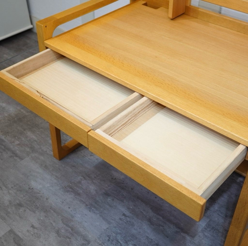 浜本工芸 学習机 NO.74&デスクチェア セット ブルー 高さが変えられる勉強机