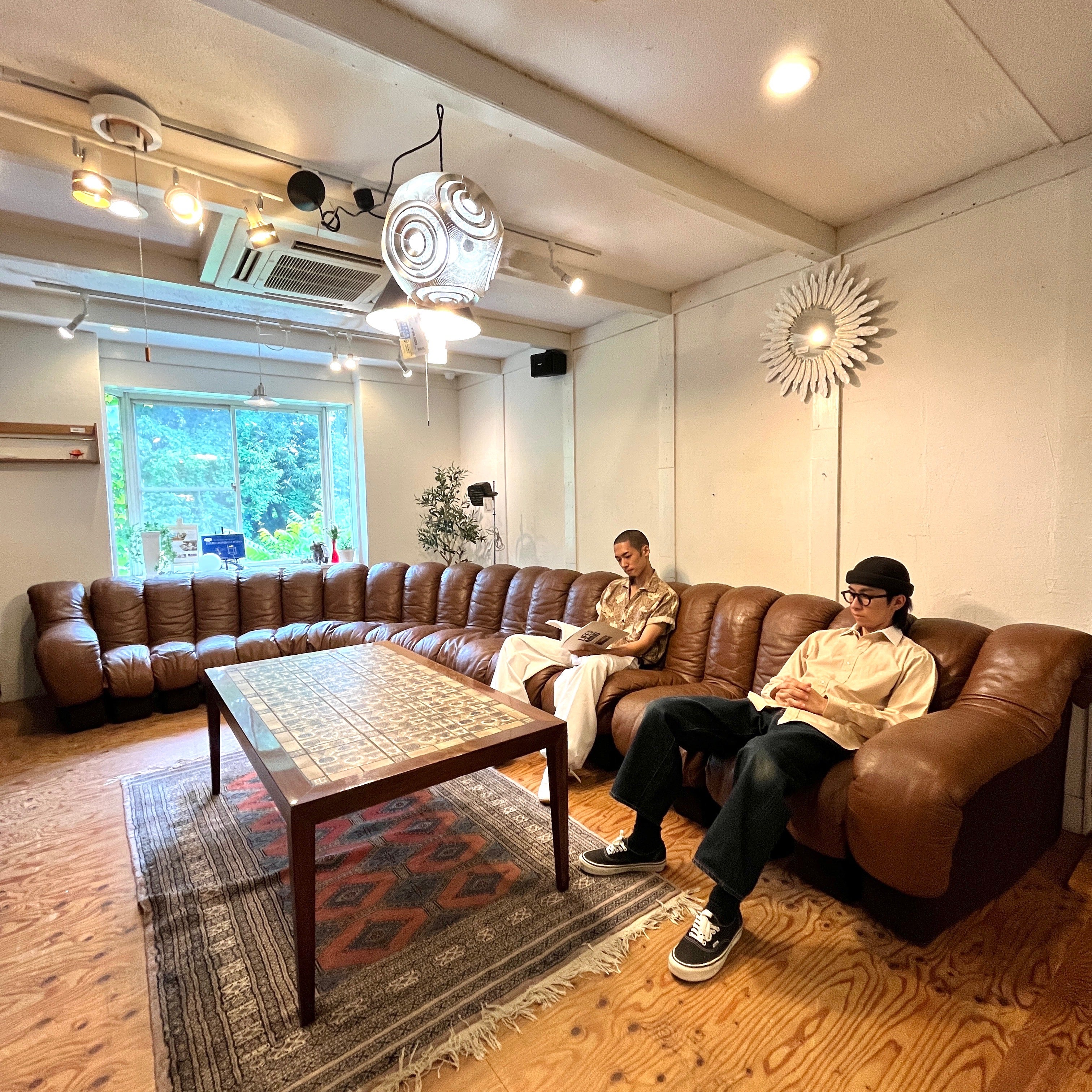 モビリア / mobilia デセデ スネークソファ 22連 本革 ヴィンテージ