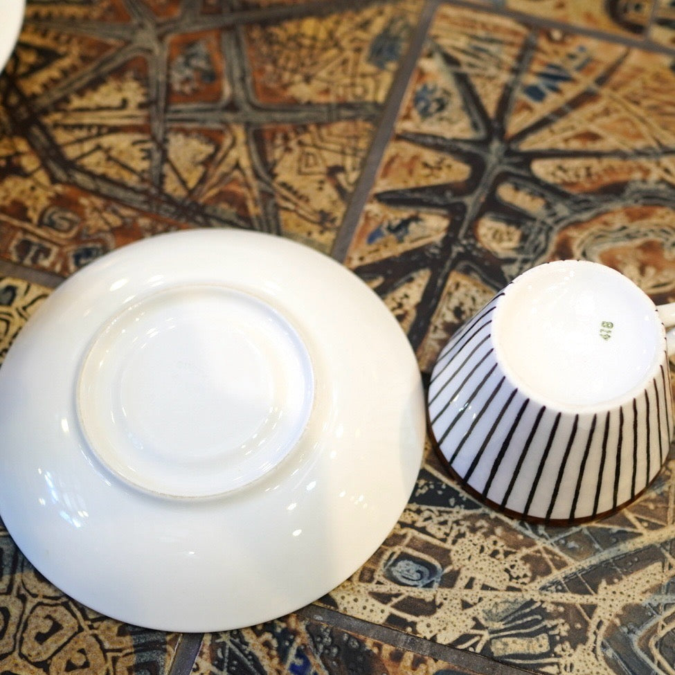 グスタフスベリ / Gusatavsberg スピサリブ / SPISA RIBB カップ&ソーサー スティグ・リンドベリ ヴィンテージ