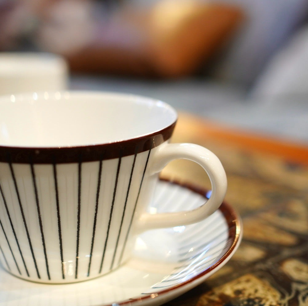 グスタフスベリ / Gusatavsberg スピサリブ / SPISA RIBB ティーカップ&ソーサー 復刻版 スティグ・リンドベリ