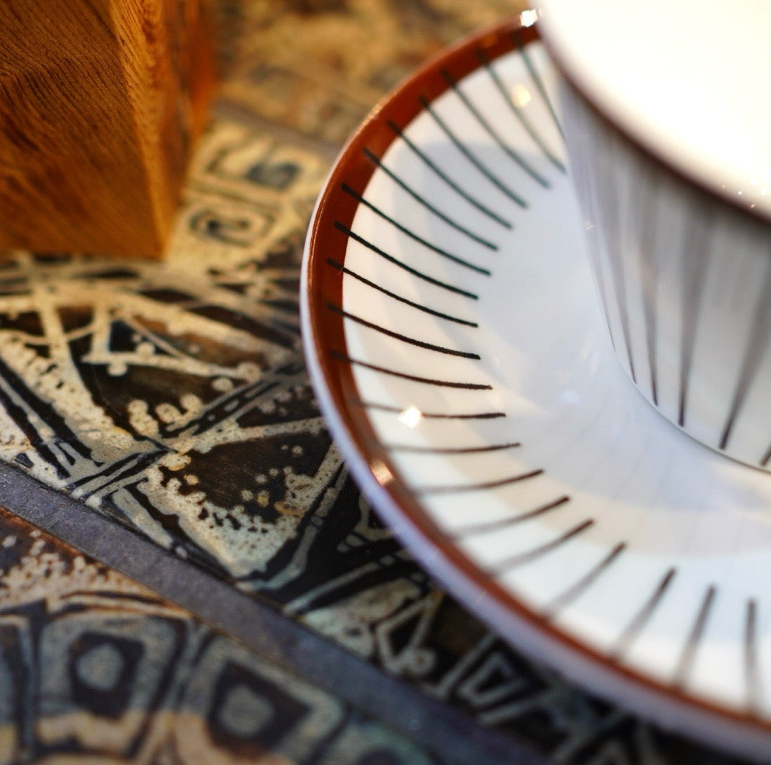 グスタフスベリ / Gusatavsberg スピサリブ / SPISA RIBB ティーカップ&ソーサー 復刻版 スティグ・リンドベリ