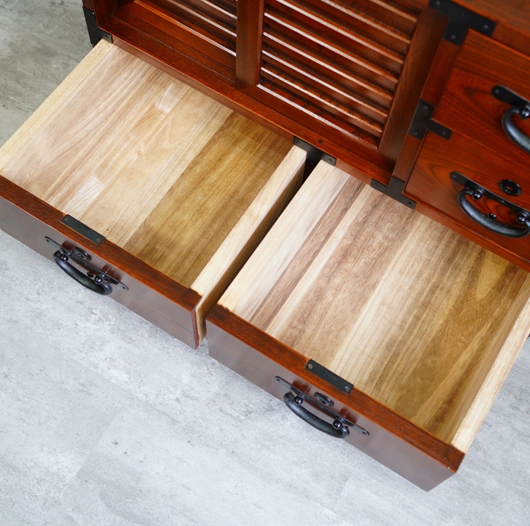 欅の帳場箪笥 日本 伝統