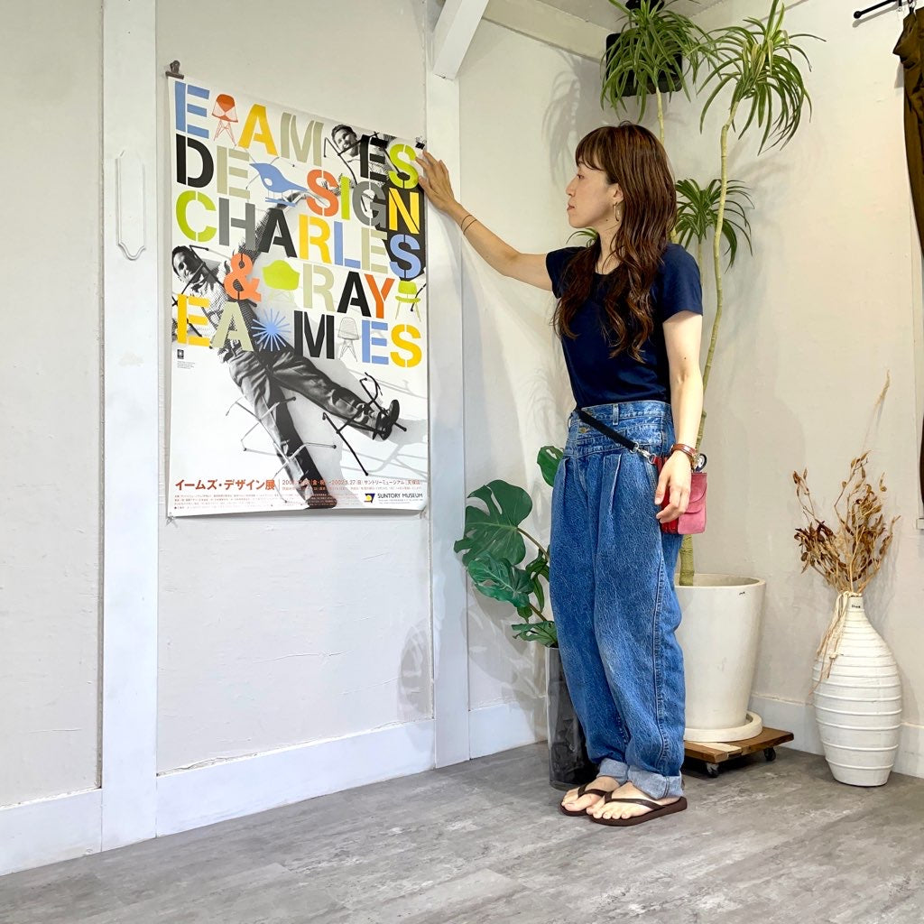 イームズ / Charles&Ray Eames 展覧会ポスター ヴィンテージ 72×103 枠無し B1サイズ ポスターのみ