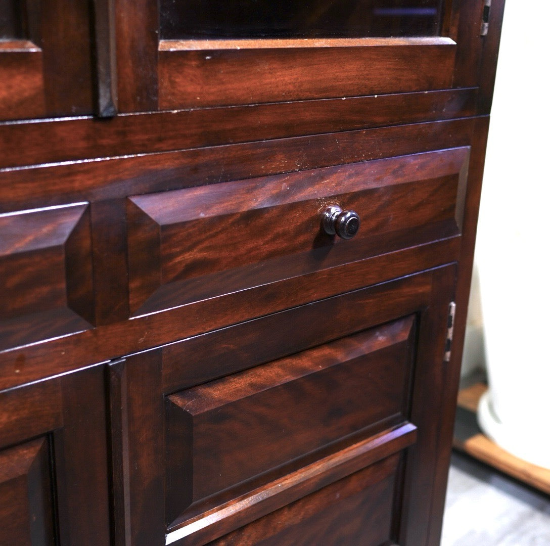 松本民芸家具 K-Ⅱ型 面取食器棚 カップボード 民藝家具