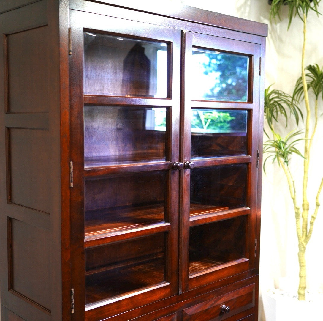 松本民芸家具 K-Ⅱ型 面取食器棚 カップボード 民藝家具