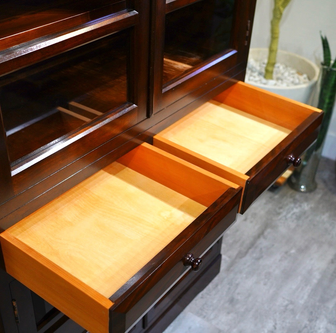 松本民芸家具 K-Ⅱ型 面取食器棚 カップボード 民藝家具